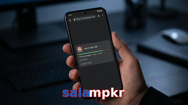 Main screen of Salampkr apk page for PK players